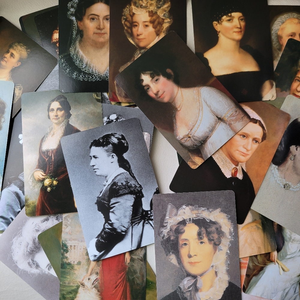 First Ladies of the United States Flash Card Set ~ Washington thru Obama ~ GUC - Picture 7 of 13
